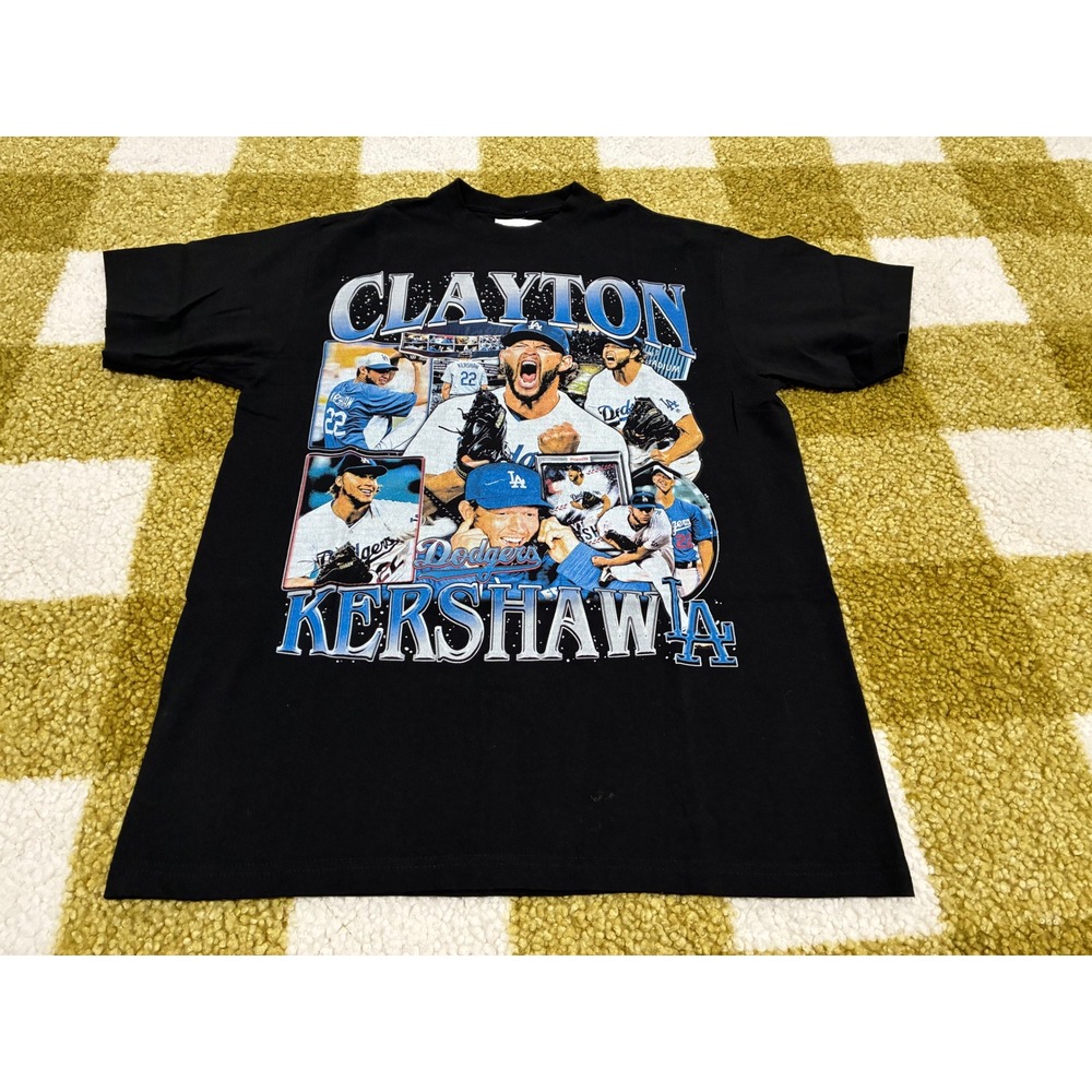 Game Changer Clayton Kershaw Los Angeles Dodgers Graphic Tee Black Mens L